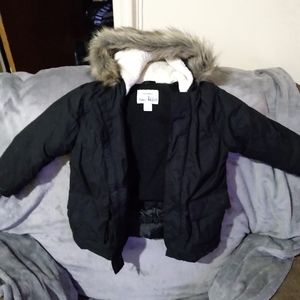 Boys Black Utility Winter Coat